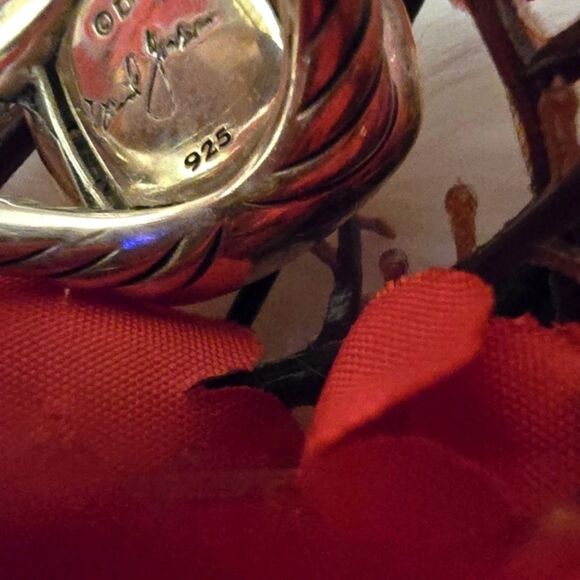 DAVID YURMAN MOONSTONE STERLING CABLE STYLE RING FROM HIS ALBION COLLECTION. - Picture 7 of 7